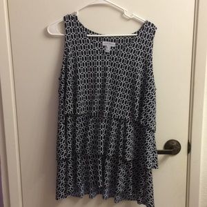 Susan Graver tiered tank